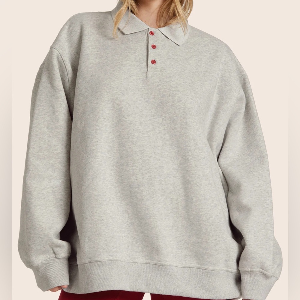 NWT PARKE SWEAT RUGBY - PARKE HEATHER GREY